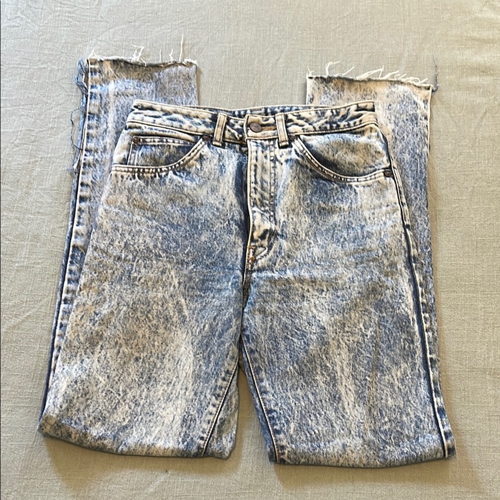 Blue Acid Wash Jeans